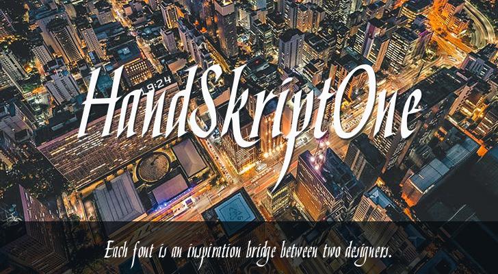 Font Chữ Đẹp 813 HandskriptOne