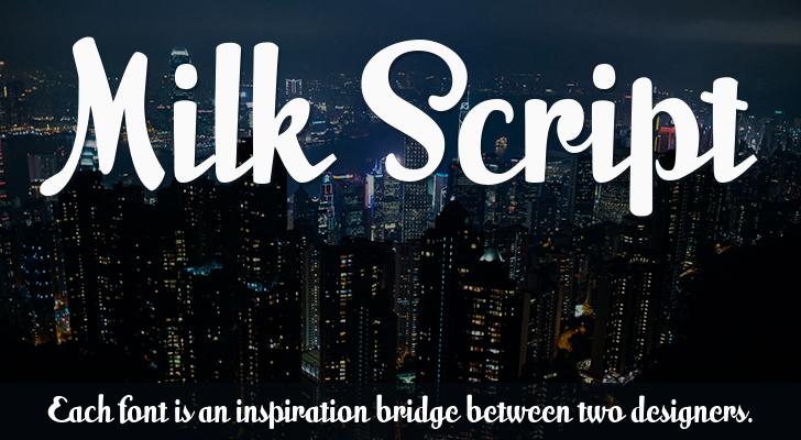 Font Chữ Đẹp 449 Milk Script