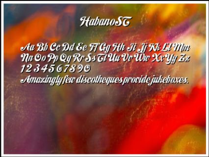 Font Chữ Đẹp 809 HabanoST