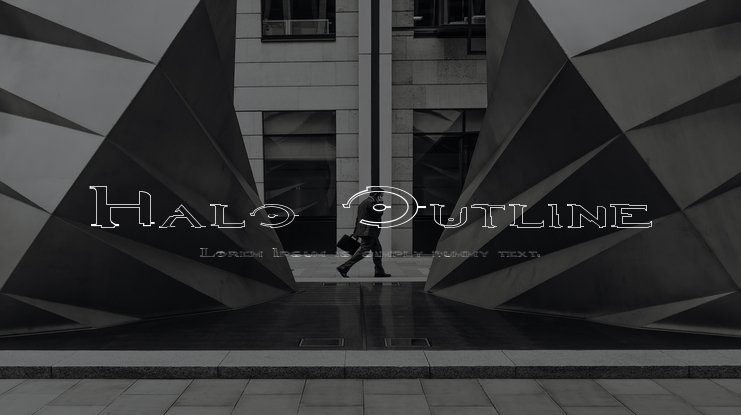 Font Chữ Đẹp 811 Halo Outline