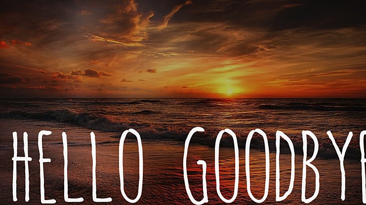 Font Chữ Đẹp 828 hellogoodbye