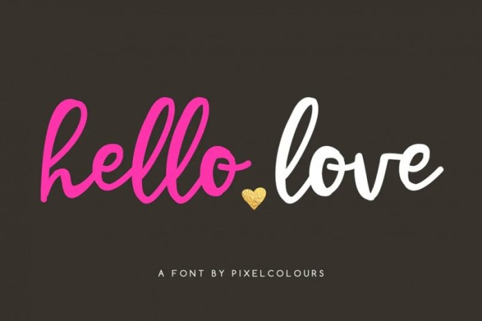 Font Chữ Đẹp 819 Hello Love