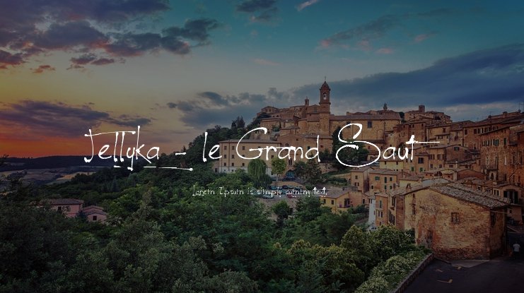 Font Chữ Đẹp 875 Jellyka le_Grand_Saut