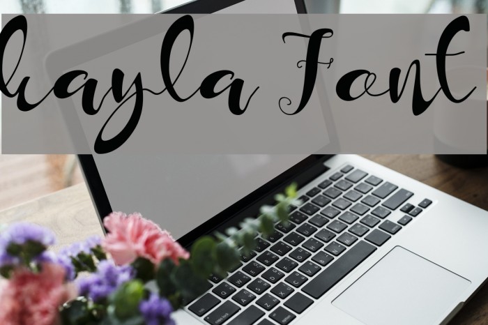 Font Chữ Đẹp 889 Kayla