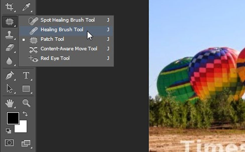 Dùng Heading Brush Tool