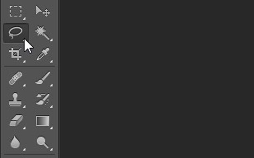 Dùng Lasso Tool