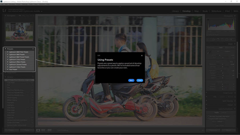 preset trong lightroom