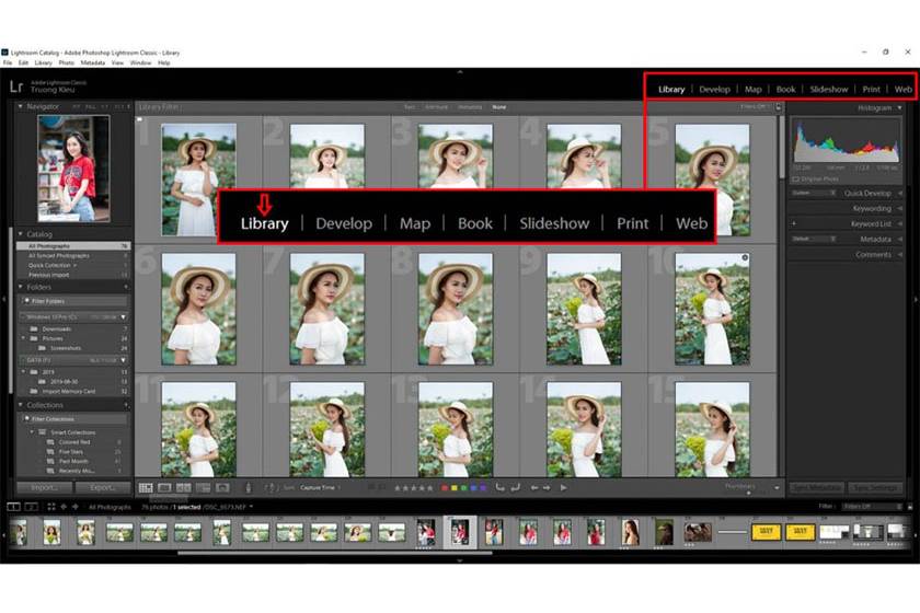 Hướng dẫn sử dụng thư viện trong Lightroom Classic